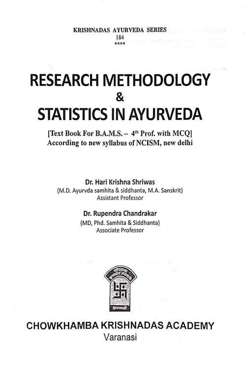 Research Methodology & Statistics In Ayurveda